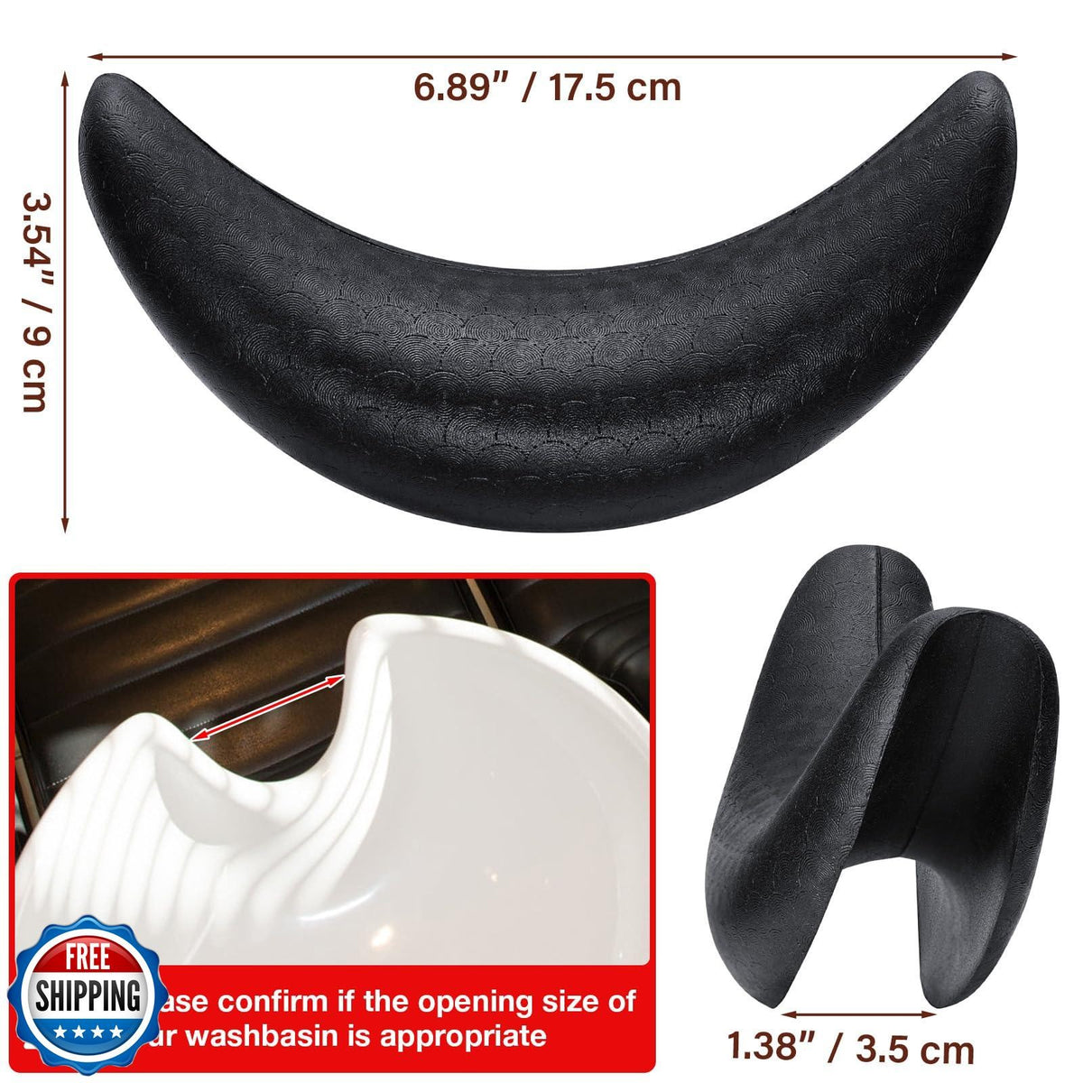 Salon Shampoo Bowl Neck Rest Soft Cushion Support for Hair Washing