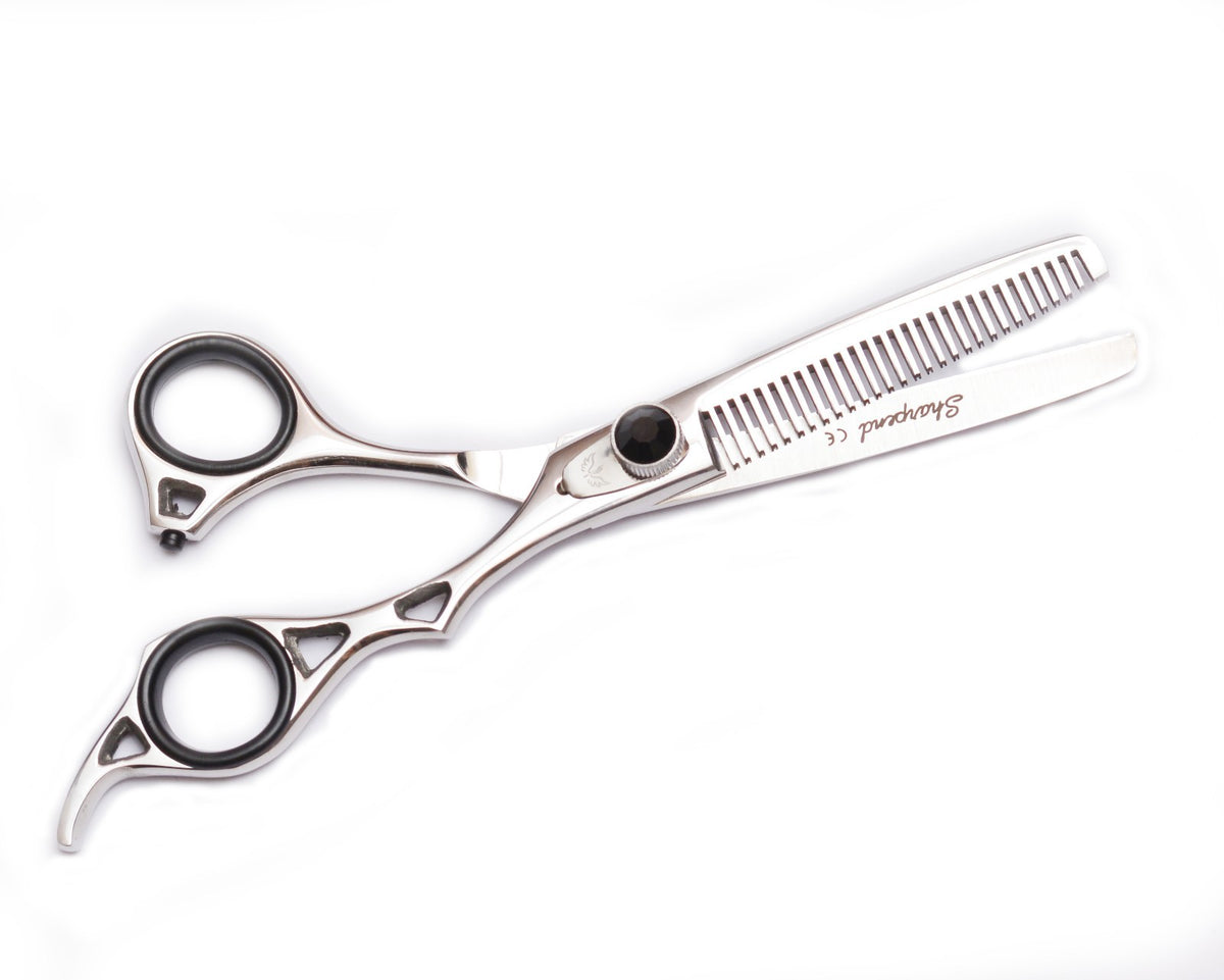 Professional Hairdressing Thinning & Cutting Scissors Set with Razor and Leather Pouch