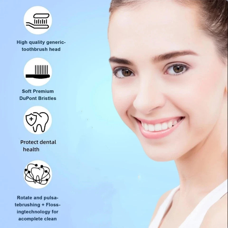 Oral-B iO Replacement Brush Heads 8 Pack - Soft Bristles for Oral Care