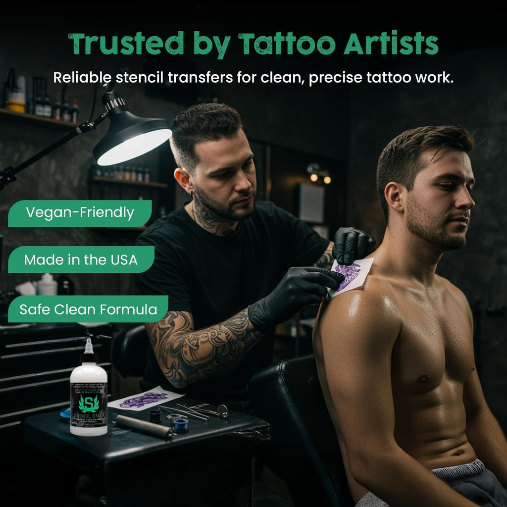 Tattoo Stencil Transfer Gel Solution - Long-Lasting, Easy Application