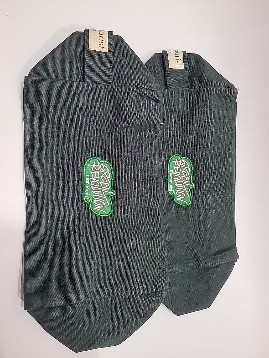 Large Green Canvas Bag Set for Manicure & Nail Kit Storage