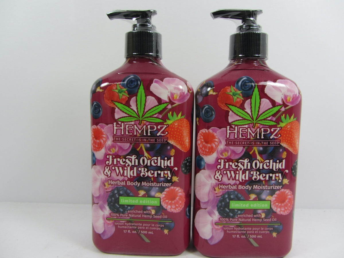 Hempz Fresh Orchid & Wild Berry Body Moisturizer Set - 2 Pack