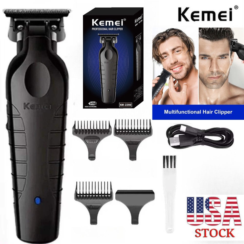 Cordless Hair Clipper & Beard Trimmer for Men - Professional Electric Grooming