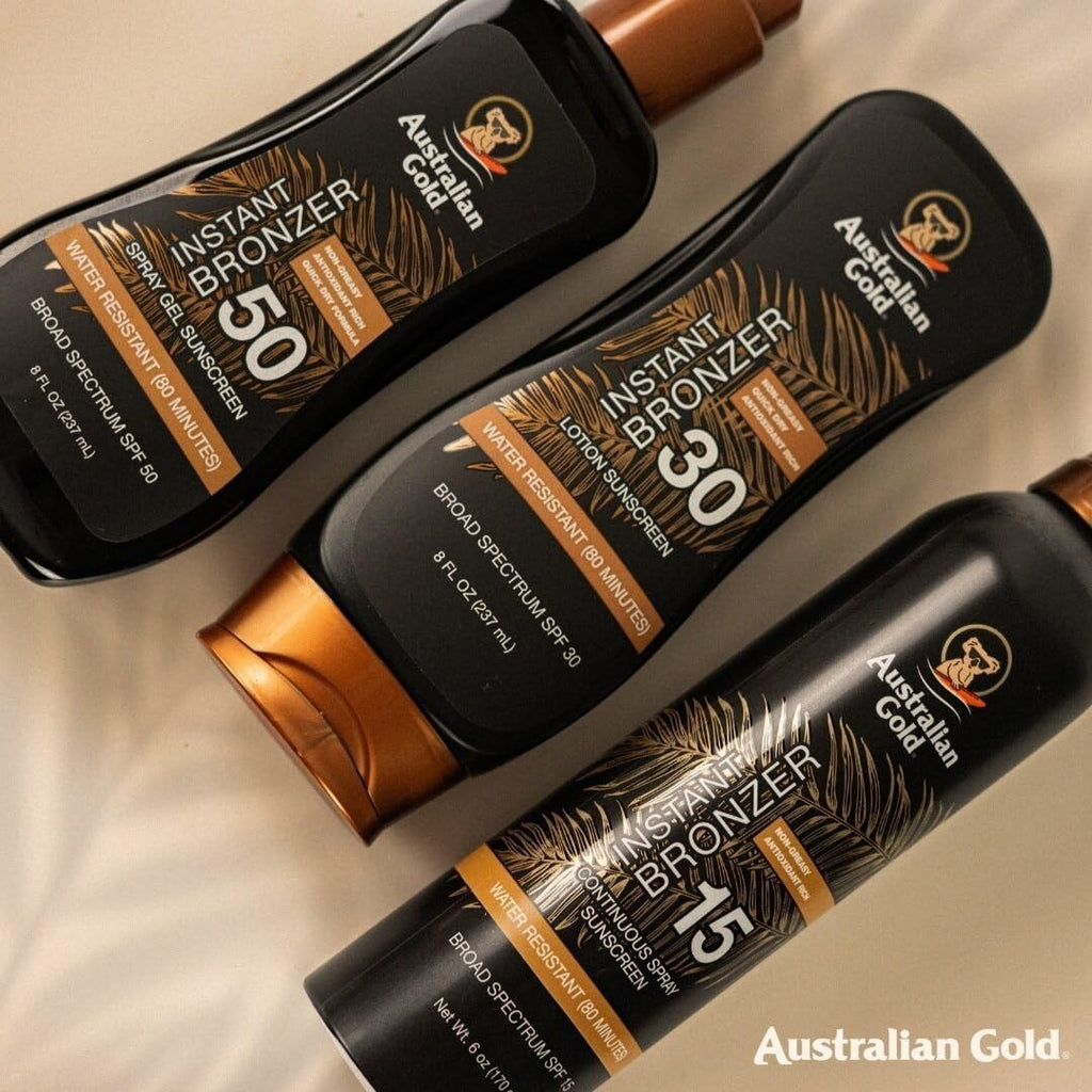 Australian Gold SPF 15 Continuous Spray Sunscreen with Bronzer & Hydration