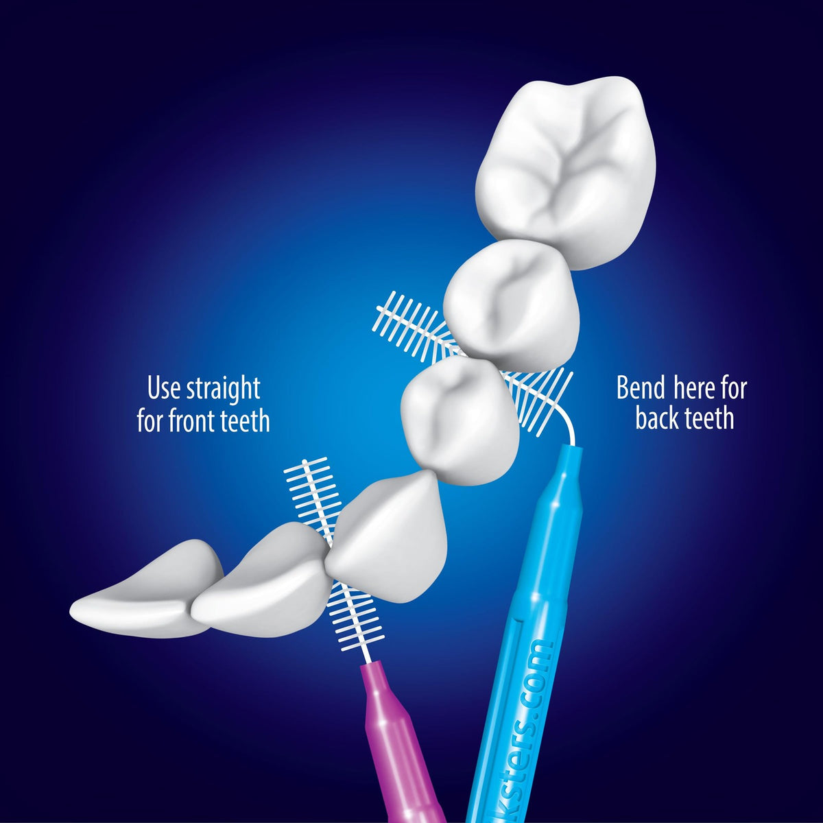 Interdental Brushes 40 Pack Size 000 Soft Bristles for Tight Teeth Gaps