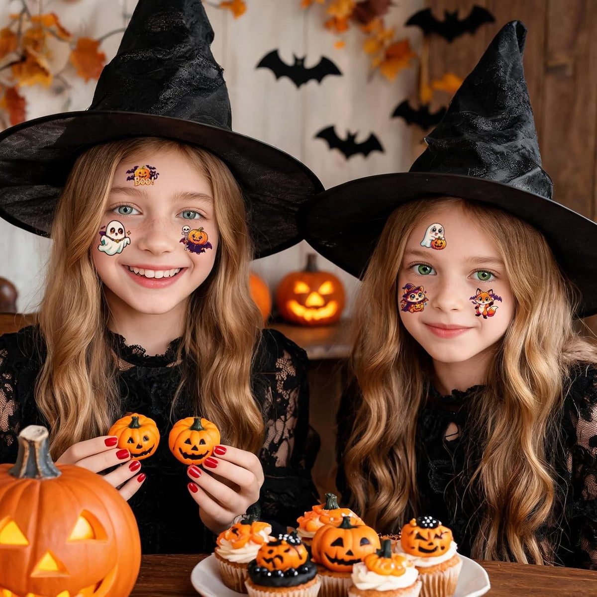 216Pcs Halloween Temporary Tattoos for Kids Party Favors