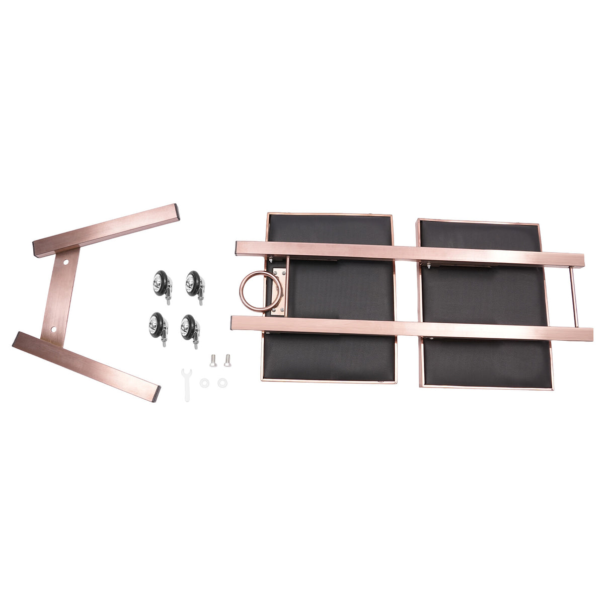 2-Tier Hairdressing Salon Trolley Cart with Trays & Wheels