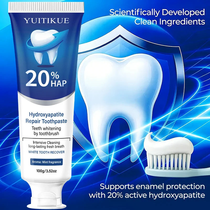 Hydroxyapatite Toothpaste Deep Cleaning Whitening Fresh Breath Oral Care