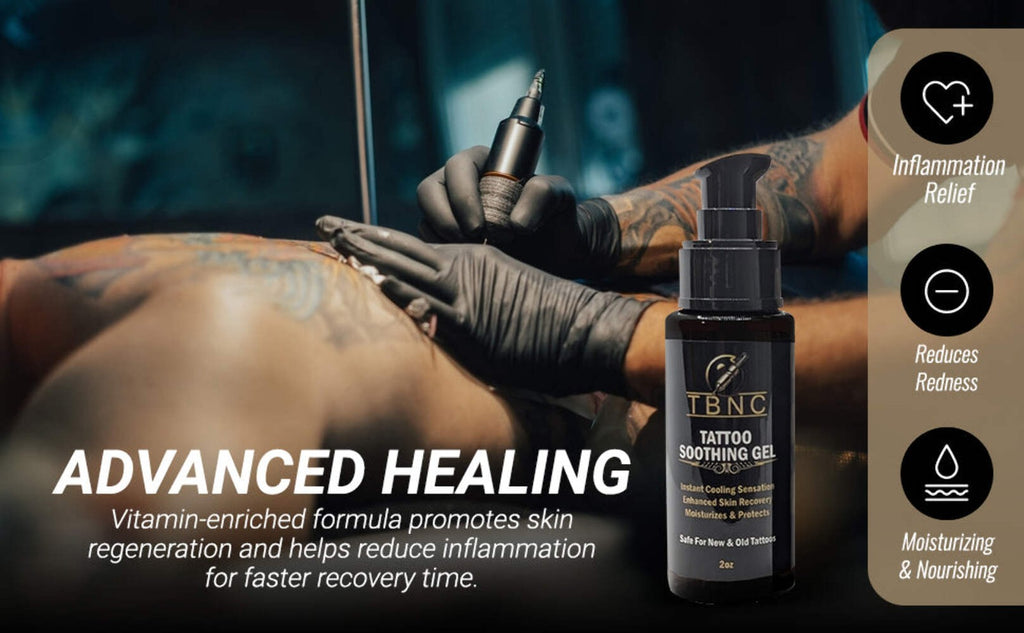 TBNC Tattoo Soothing Gel – Aftercare for Fresh Tattoos, Fragrance-Free