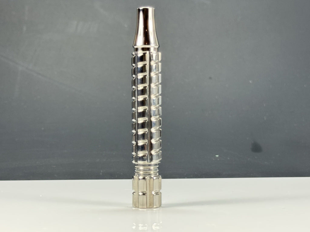 Stainless Steel Safety Razor Handle CNC Spiral Options for Double Edge Razors