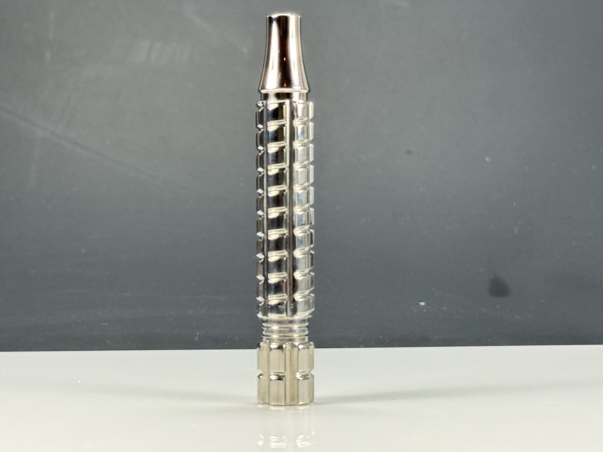 Stainless Steel Safety Razor Handle CNC Spiral Options for Double Edge Razors
