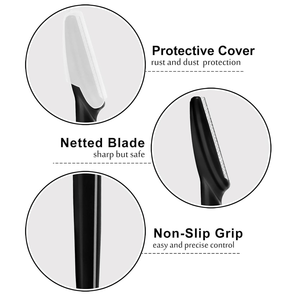 Multipurpose Eyebrow & Face Razors - 21 Pack for Hair Removal & Skin Care