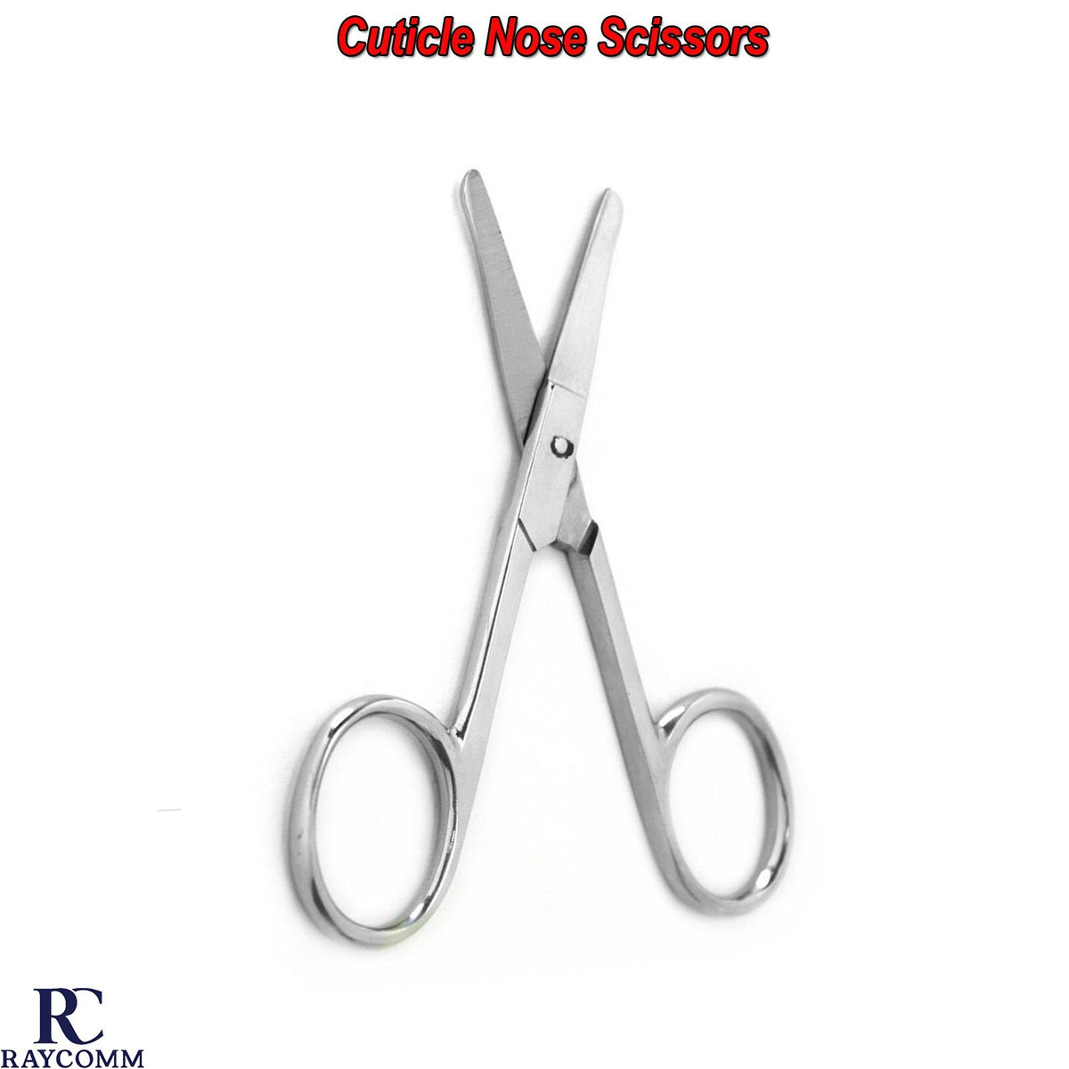Nose & Eyebrow Shears - Small Rounded Tip Cuticle & Facial Scissors