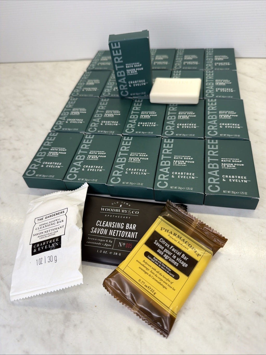 Moisturizing Bath Soap 20 Bars - Gentle Hydrating Cleansing