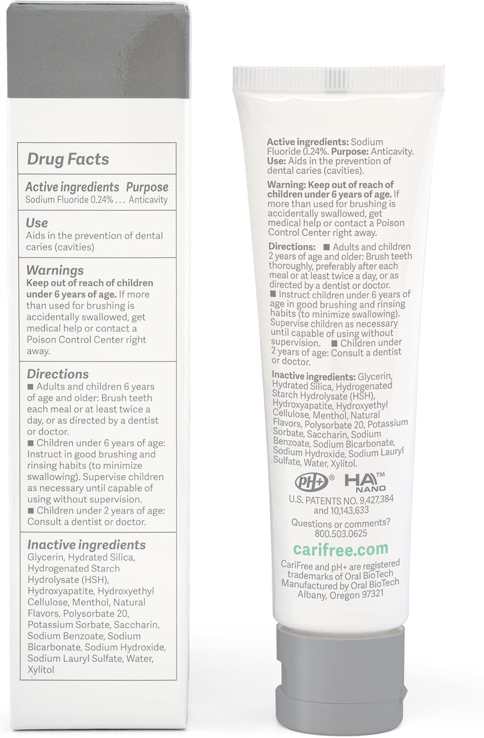 Anti-Cavity Fluoride Gel with Nano Hydroxyapatite Mint 2.4oz - Dentist Recommended