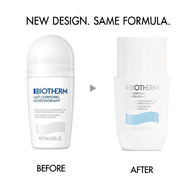 2 Pack Long-Lasting Deodorant Roll-On for Sensitive Skin - 75ml