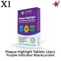 Plaque Highlight Tablets - 12pcs Purple Indicator for Oral Care