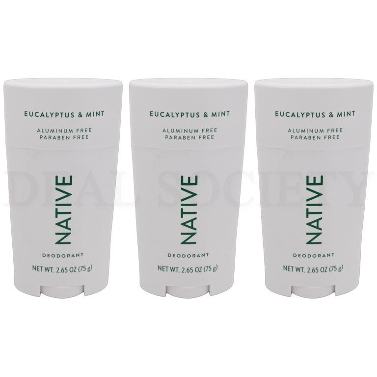 Aluminum-Free Eucalyptus & Mint Solid Deodorant Set - 2.65oz x3