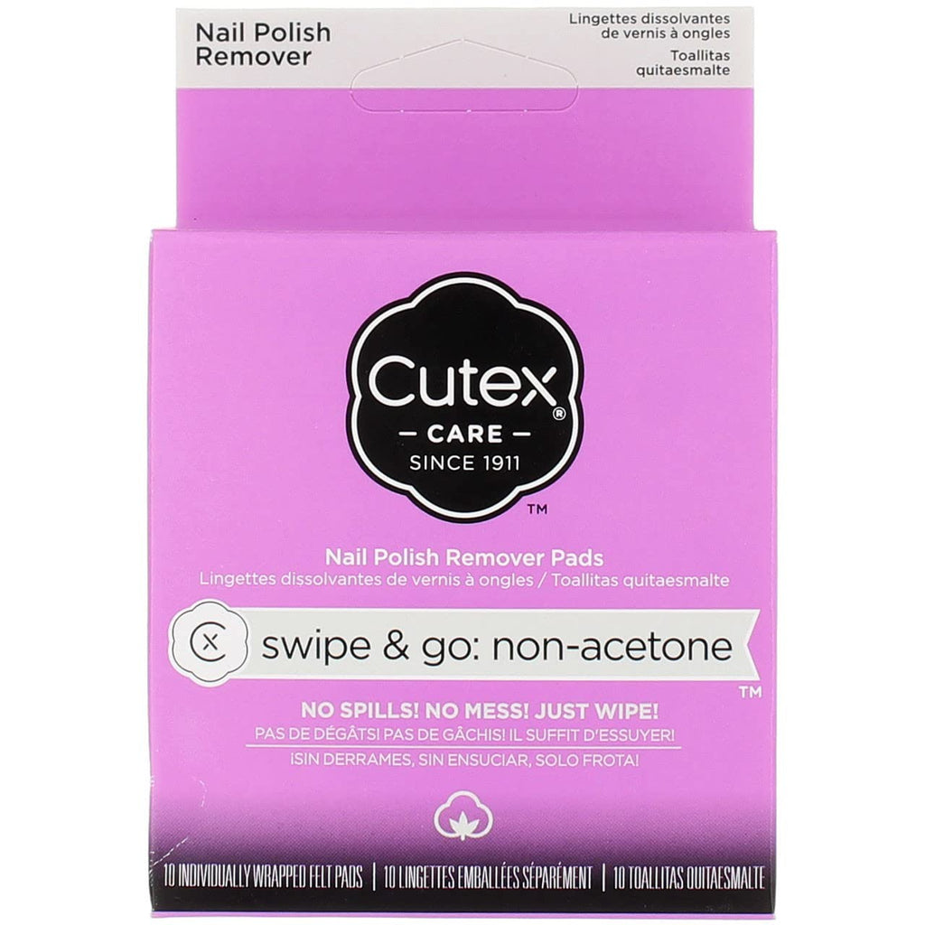 2 Pack Non-Acetone Nail Polish Remover Pads - Easy & Gentle