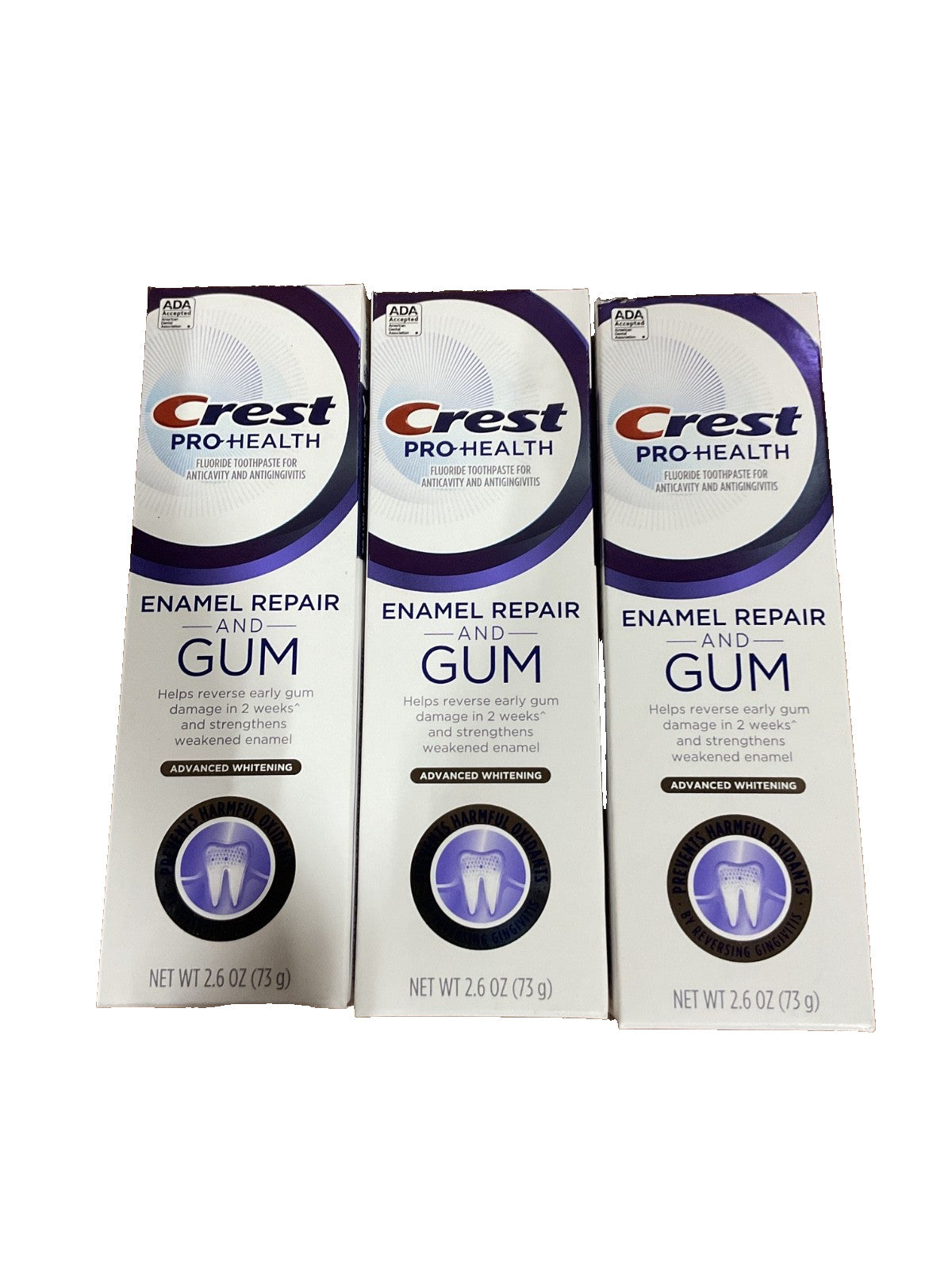 Crest Pro-Health Enamel and Gum Repair Toothpaste 2.6 oz - Pack of 3