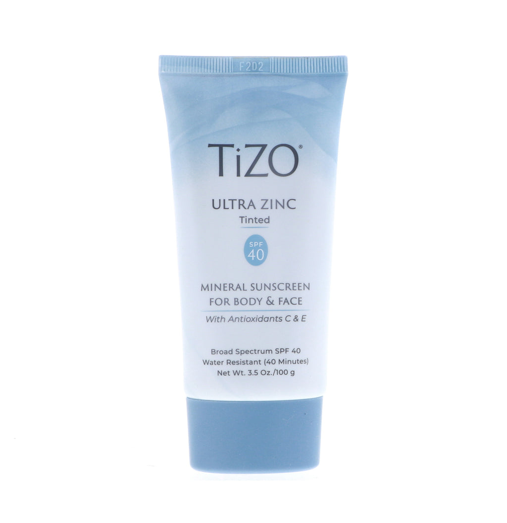 Tinted Mineral Sunscreen SPF40 for Face & Body - Zinc Oxide Moisturizer, 3.5 oz