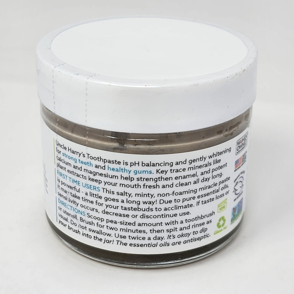 Alkalizing Mineral Toothpaste Peppermint Fluoride-Free 3 oz Tube