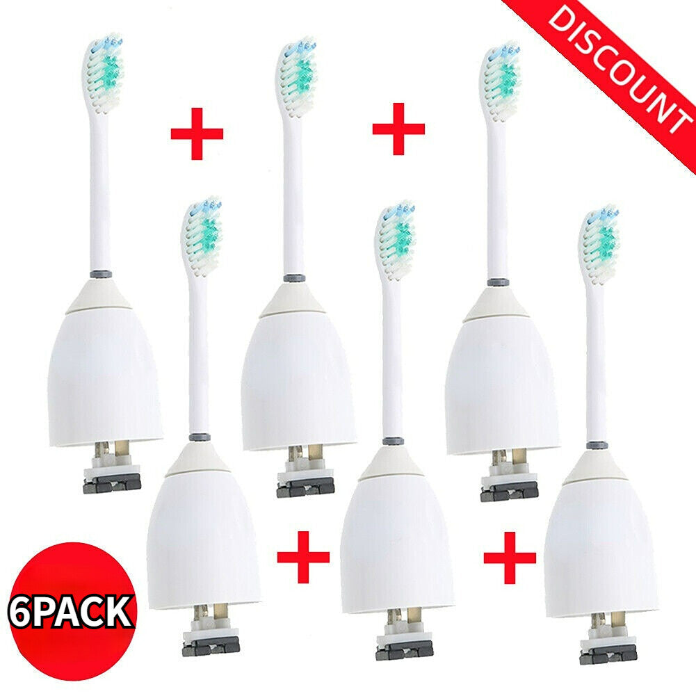Electric Toothbrush Heads Replacement for Sonicare E-Series HX7001 - 6 Pack
