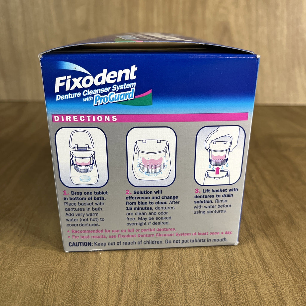 Denture Cleanser System with ProGuard Tablets & Bath - 8 Pack