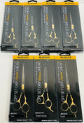Adjustable Tension Stainless Steel Shears Gold & Black Multi-Size