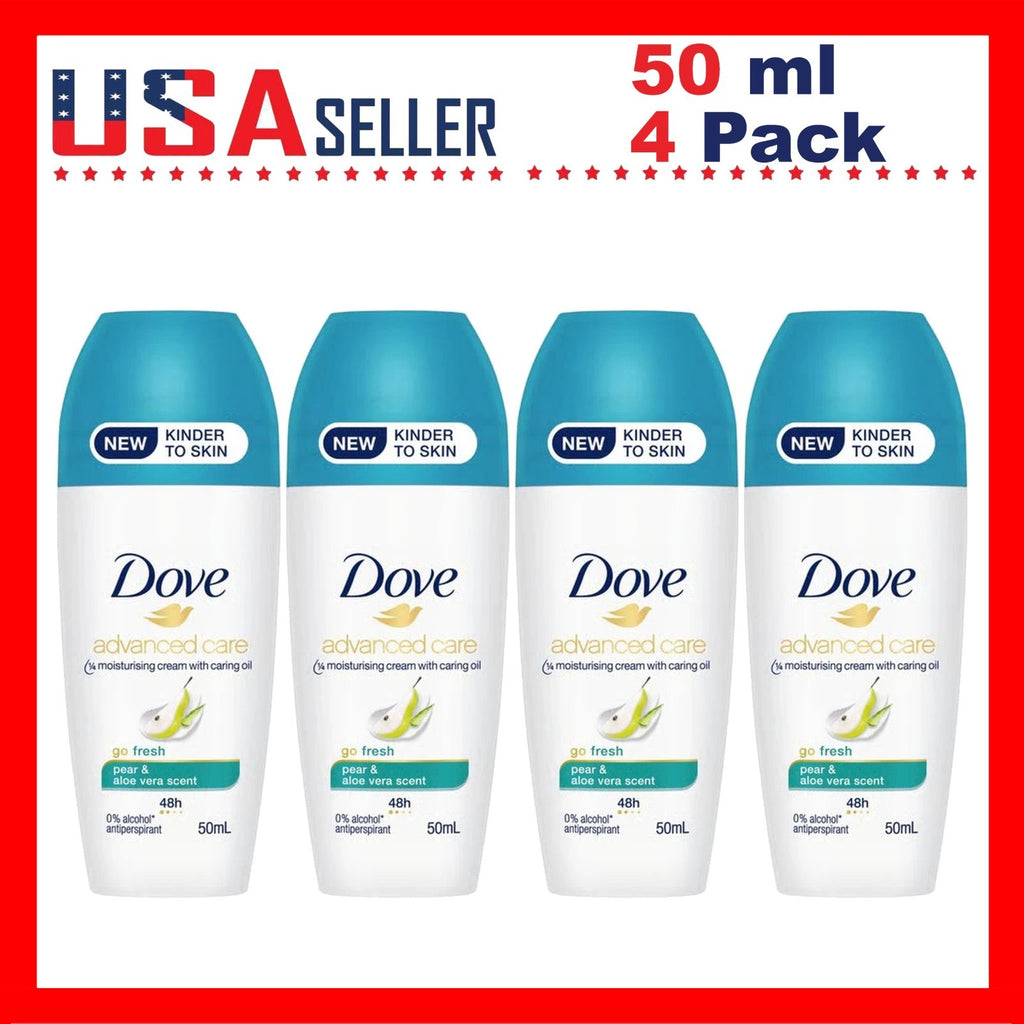 Dove Pear & Aloe Vera Roll-On Deodorant Pack - 50mL, 48H Freshness