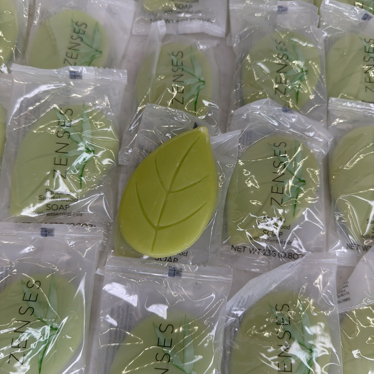 24 Pcs Travel Size Sandalwood Soaps - Peaceful Hotel & Spa Set