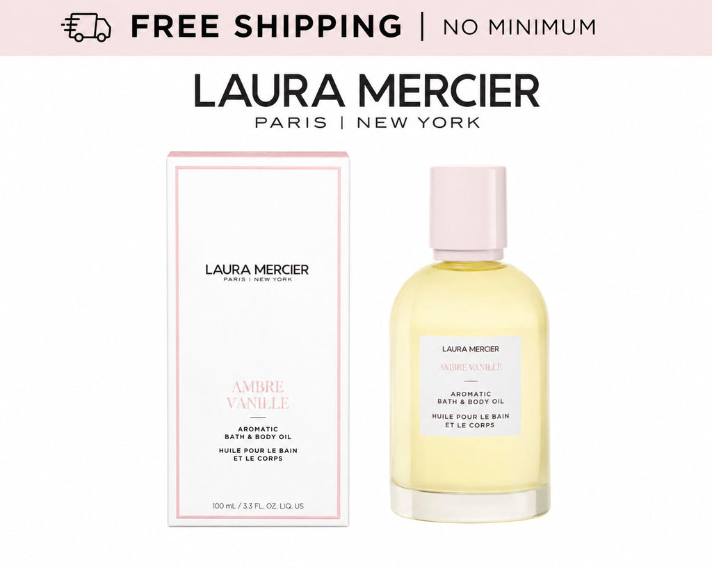 Aromatic Bath & Body Oil - Nourishing Vanilla Amber Scent - 3.3 Oz