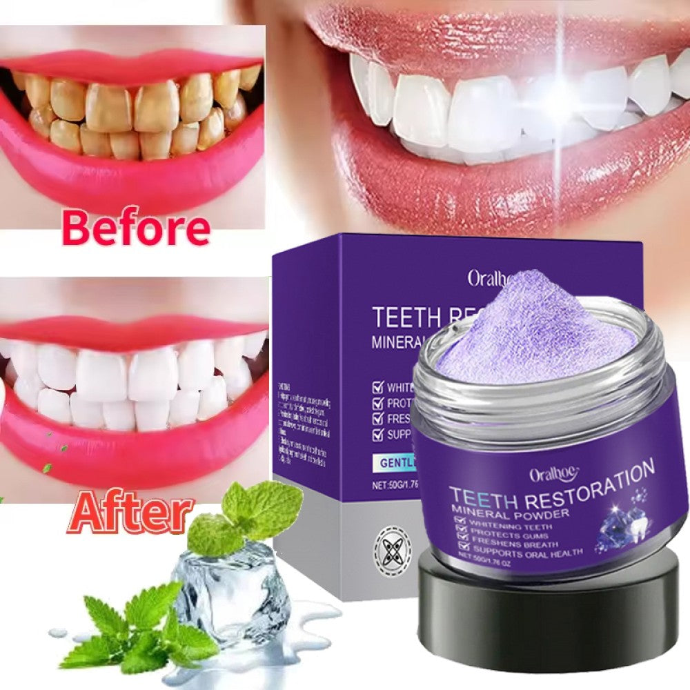 Powder Natural Mineral Toothpaste for Brightening & Fresh Breath 50g