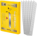 100 Pack 9mm Snap-Off Utility Blades with 60-Degree Sharp Angle