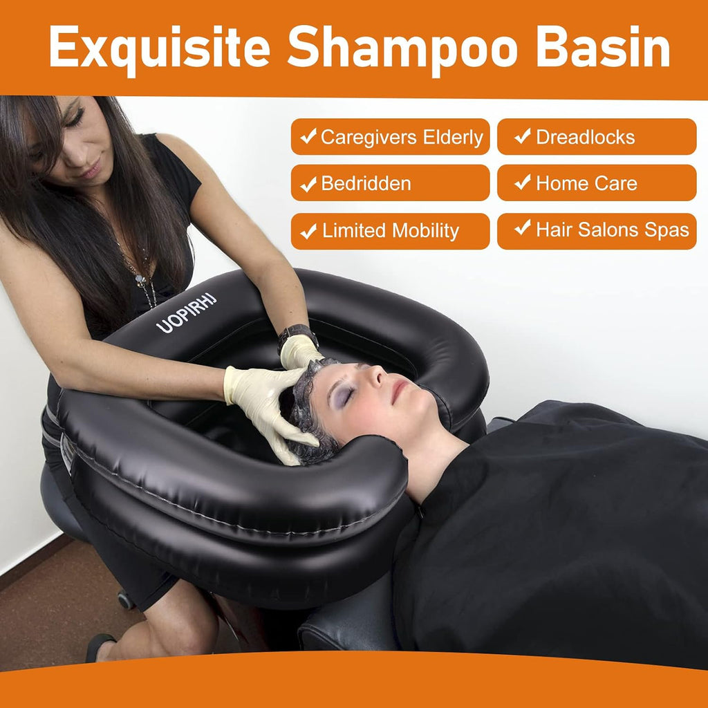 Portable Inflatable Hair Wash Basin for Bedridden Patients - Easy & Comfortable