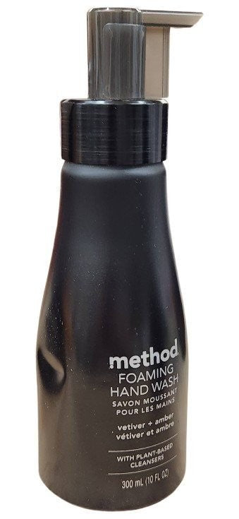 Method Foam Hand Wash 3-Pack Vetiver + Amber Reusable Aluminum Bottles