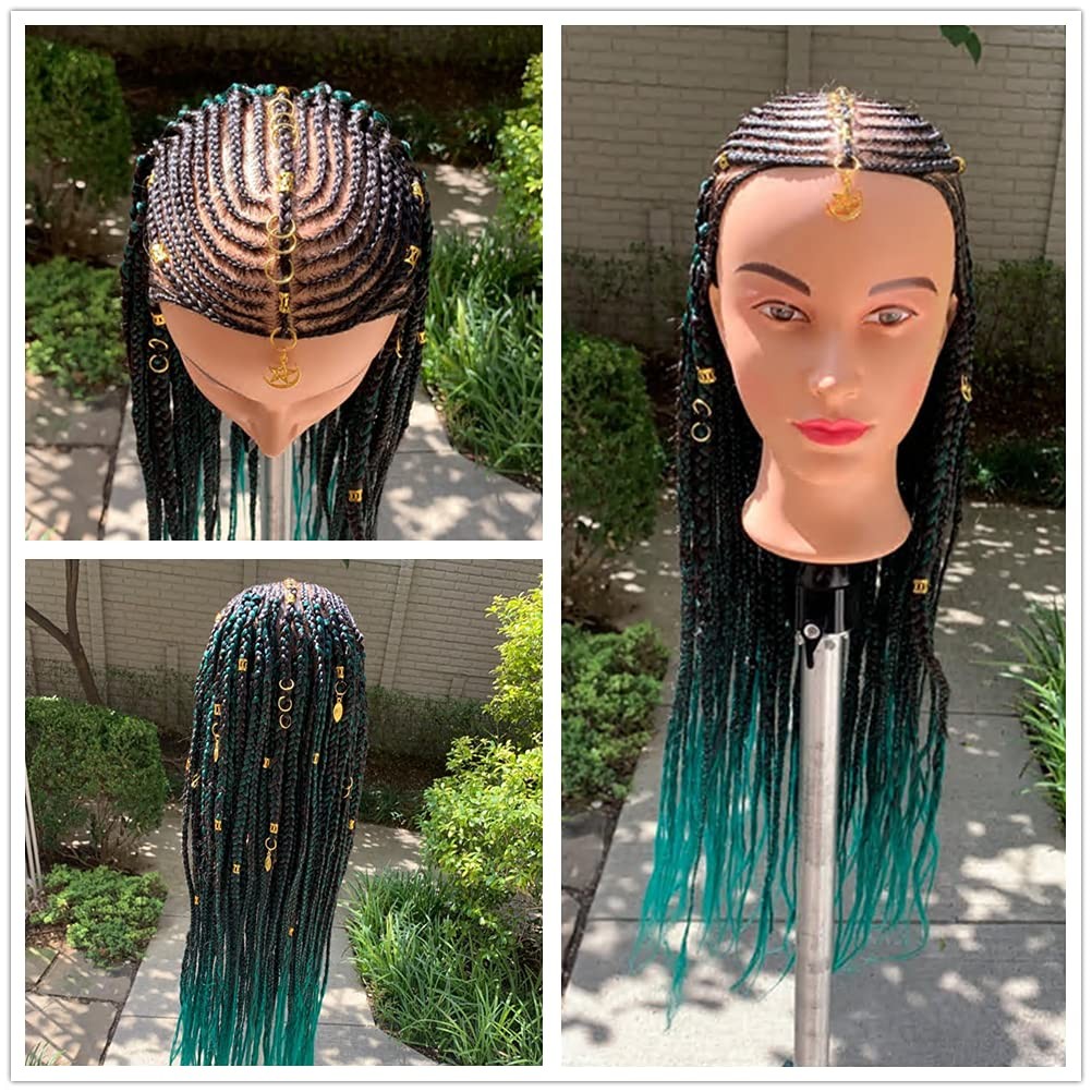 26-28 Inch Mannequin Head with Synthetic Hair for Cosmetology Training