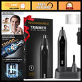 USB Rechargeable Ear & Nose Hair Trimmer - Waterproof, Painless Grooming Kit
