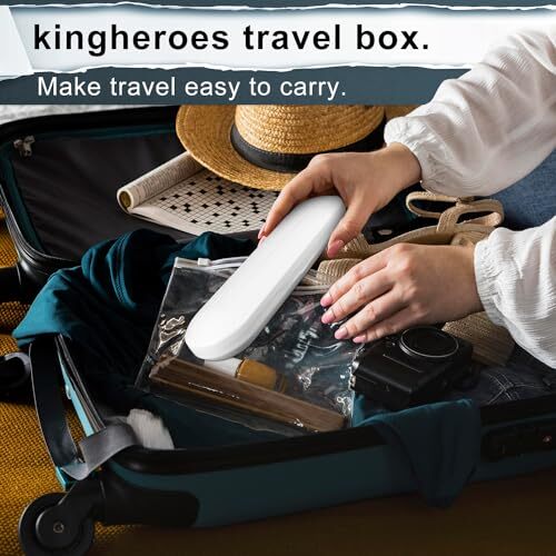 Electric Toothbrush Set with 8 Brush Heads & Travel Case - Sonic Vibration, 4 Modes