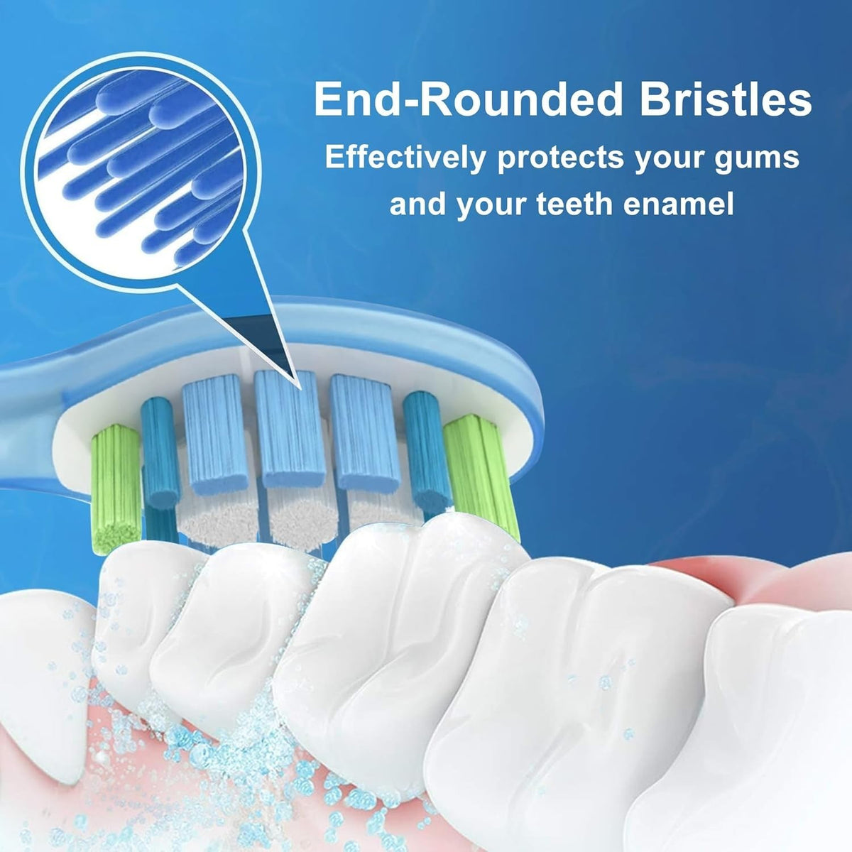 Replacement Toothbrush Heads for AquaSonic Vibe - Gentle on Gums, 6 Pack