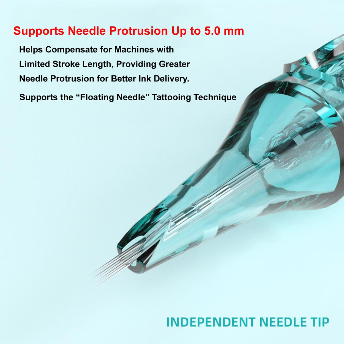 Disposable Tattoo Needle Cartridges 3RL-15RM, 50Pcs Mix Set