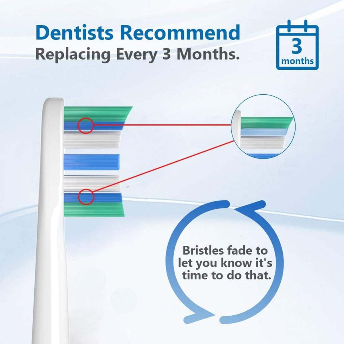 Replacement Toothbrush Heads for Philips Sonicare - 16 Pack Compatible with Snap-On Handles