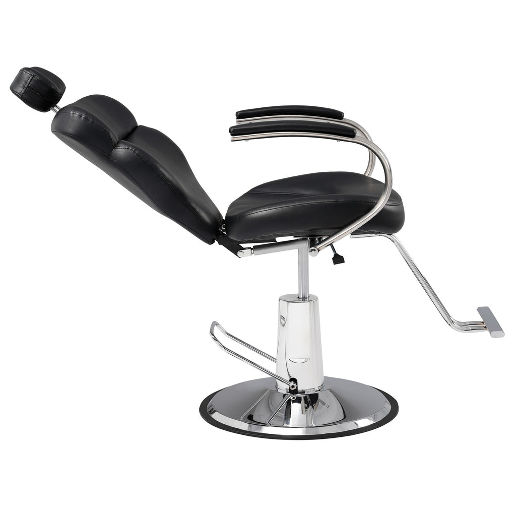 Hydraulic Reclining Barber Chair with Footrest for Salon Hair Styling Spa