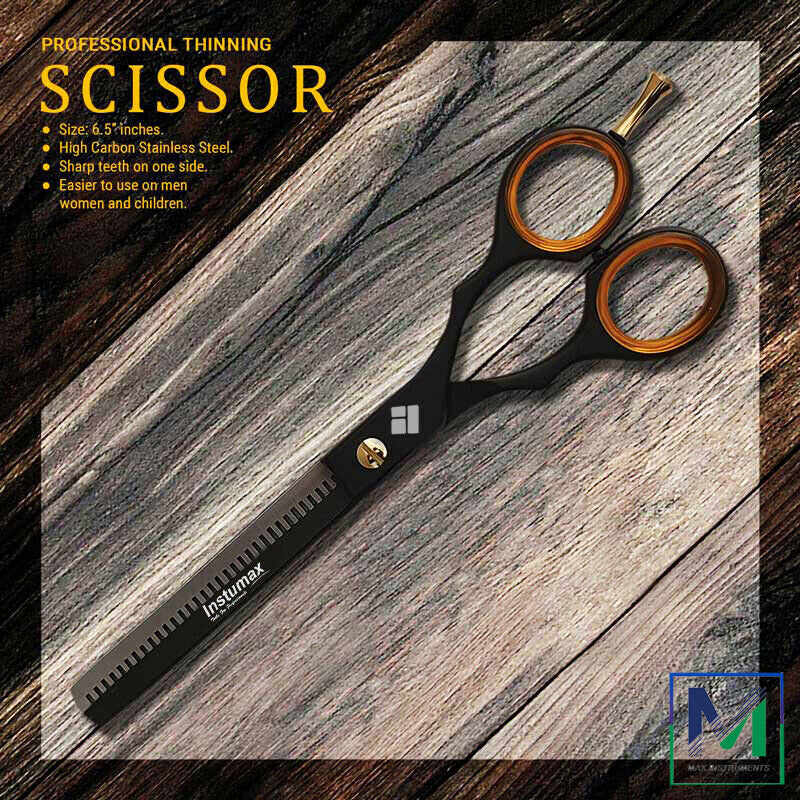 Professional Hair Cutting Scissors 6.5" Thinning & Grooming Shears German Steel