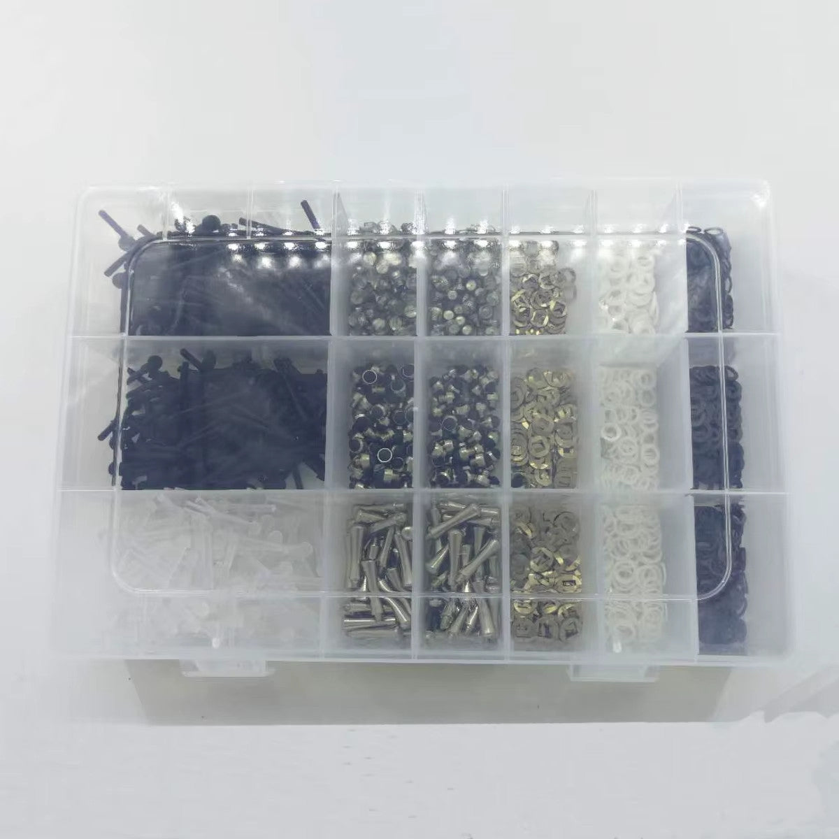 1500pcs Hairdressing Scissor Repair Kit with Plastic Washers for Salon & Barber Use