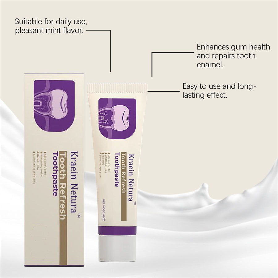 Natural Toothpaste for Sensitive Teeth & Bad Breath - Pack of 1-3