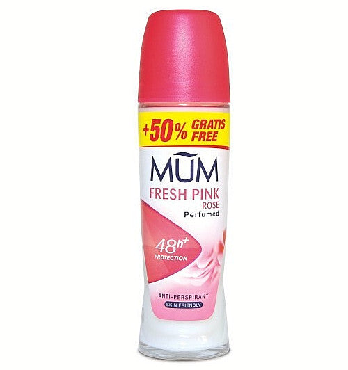 Pink Rose Roll-On Deodorant Pack of 3 - 48 Hour Antiperspirant & Skin-Friendly