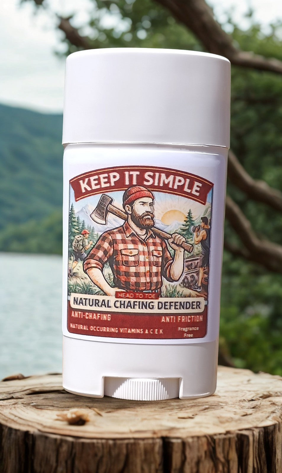 Natural Anti-Chafe Stick for All Body Areas - Friction & Skin Irritation Prevention
