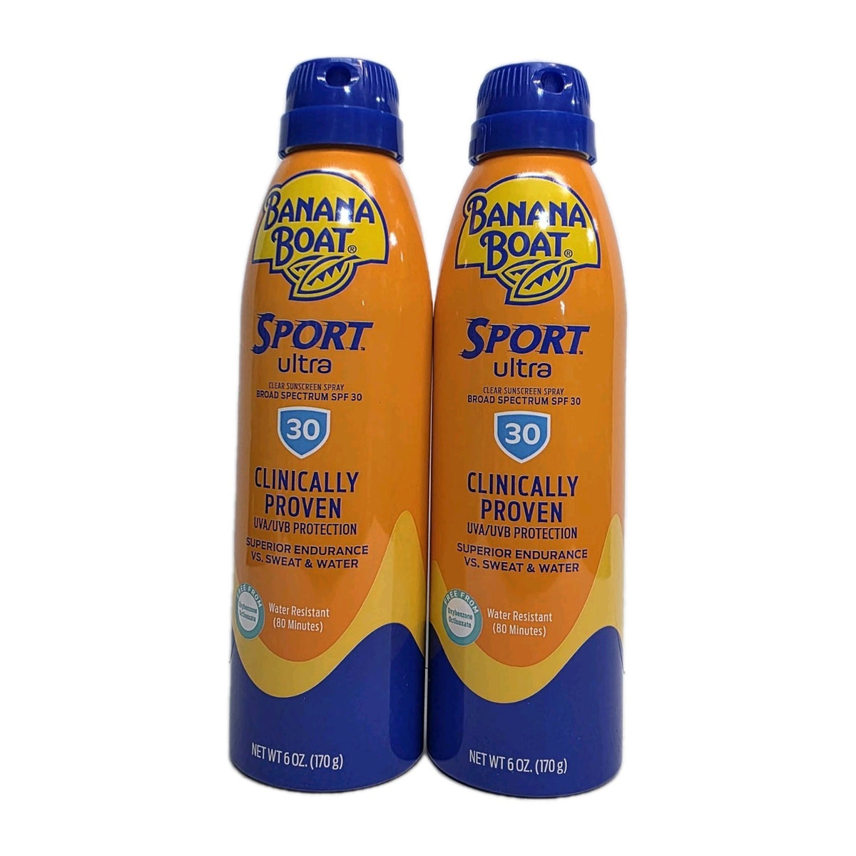 Sunscreen Spray SPF 30 - 2 Pack, Water-Resistant Sun Protection