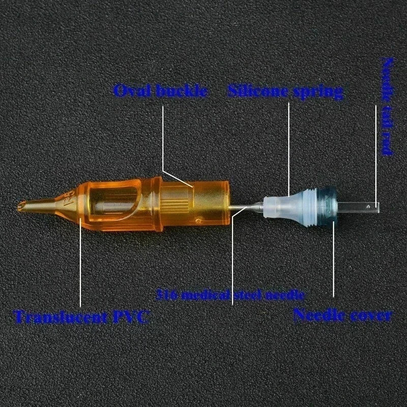 Tattoo Needle Cartridges Set 20pcs Round Liner Shader RM RL RS M1 Compatible with Most Machines